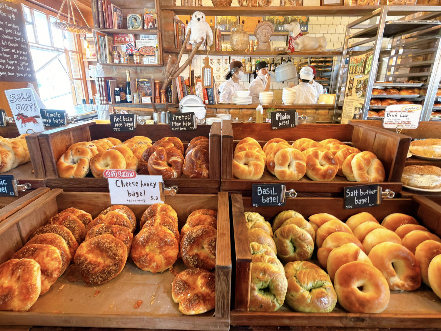 韓國 London Bagel Museum 倫敦貝果博物館 安國店